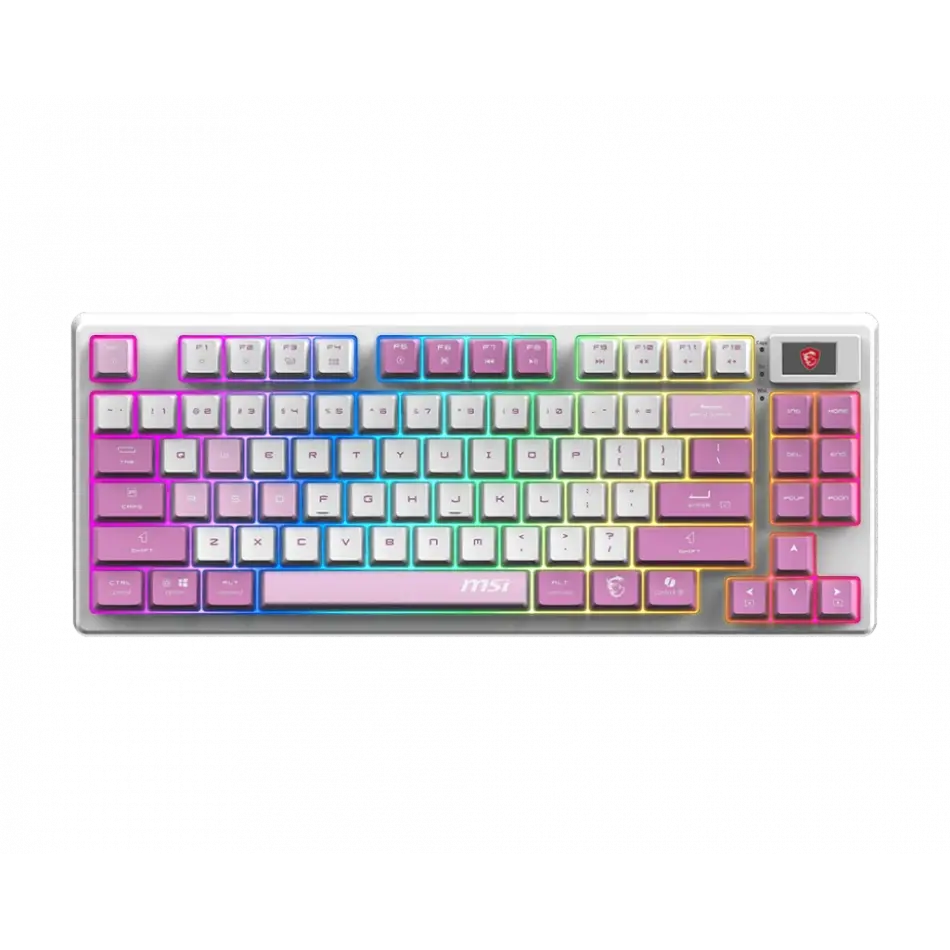 MSI FORGE GK600 TKL W VIOLET TR GAMING KLAVYE