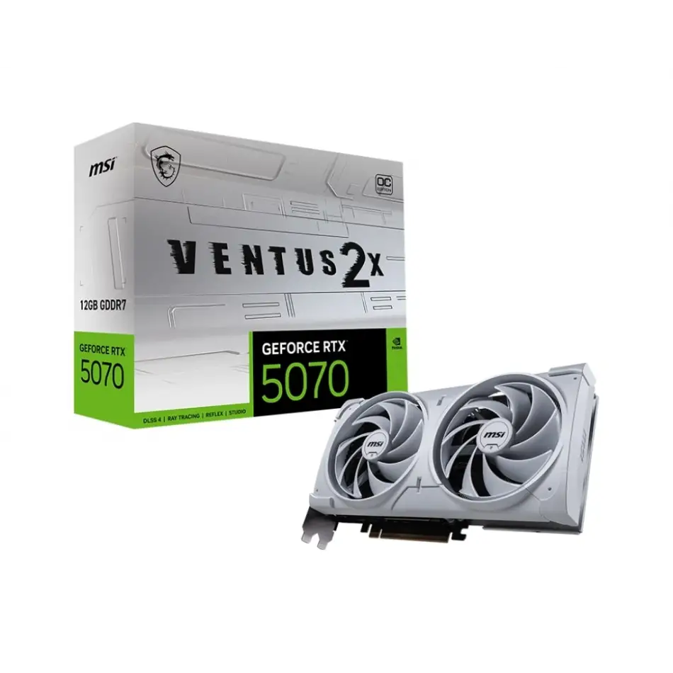 Msı Geforce 5070 12g Ventus 2x Oc Whıte 192bıt Vga