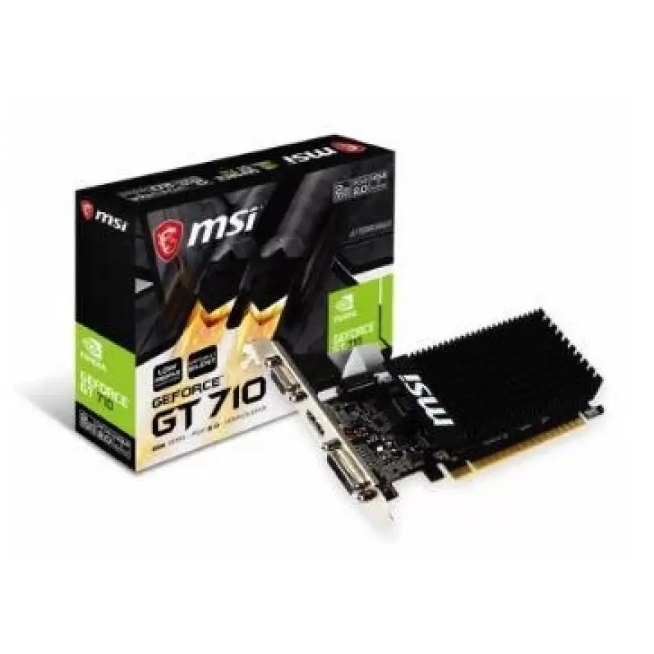 Msı Geforce Gt710 2gd3h Lp 2gb Ddr3 64bıt 1xvga 1xhdmı 1xdvı Ekran Kartı