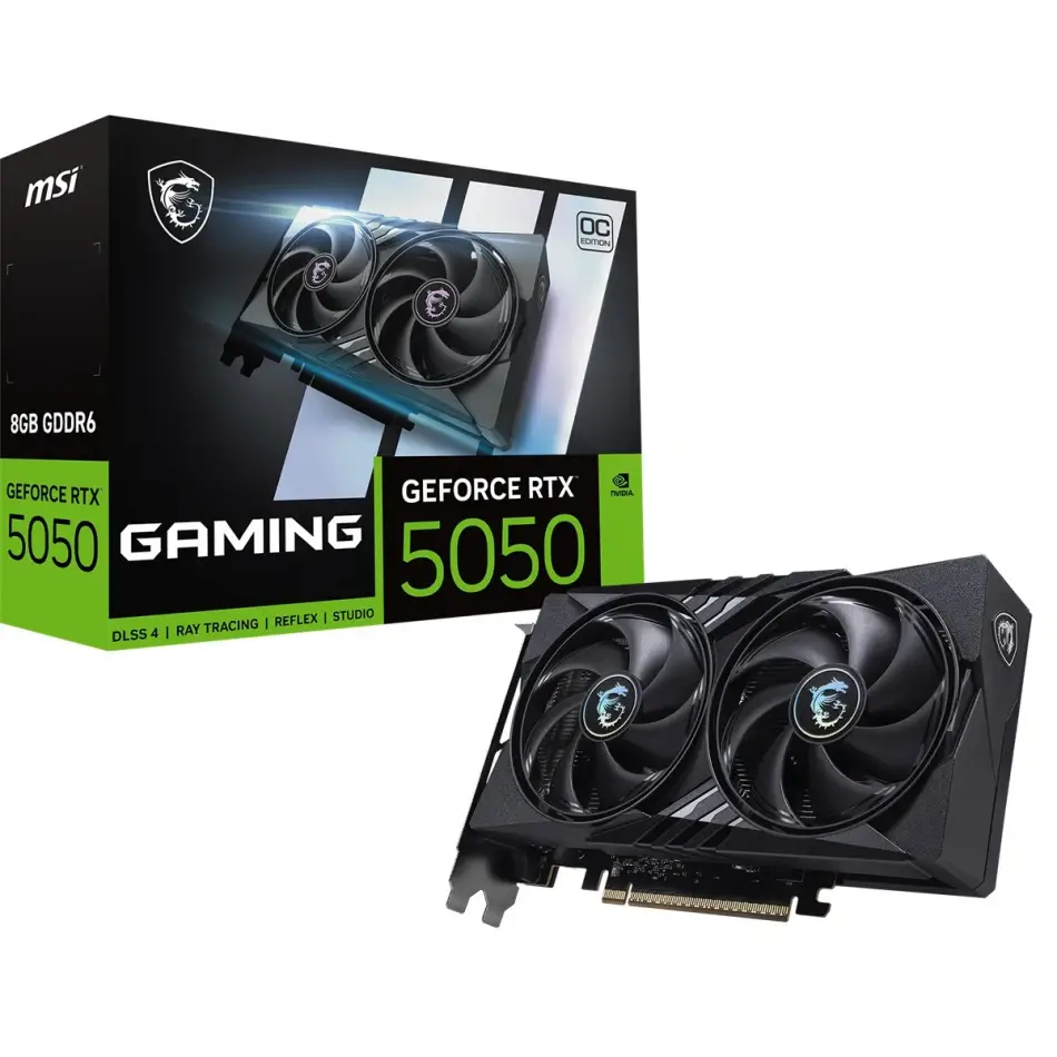 Msı Geforce Rtx 5050 8g Gamıng Oc Gddr6 128b Dx12 Pcıe 5.0 X16 (3xdp 1xhdmı)
