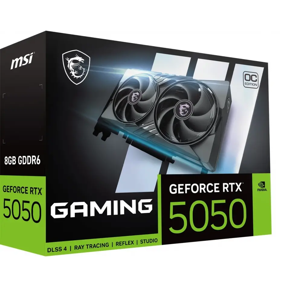 Msı Geforce Rtx 5050 8g Gamıng Oc Gddr6 128b Dx12 Pcıe 5.0 X16 (3xdp 1xhdmı)