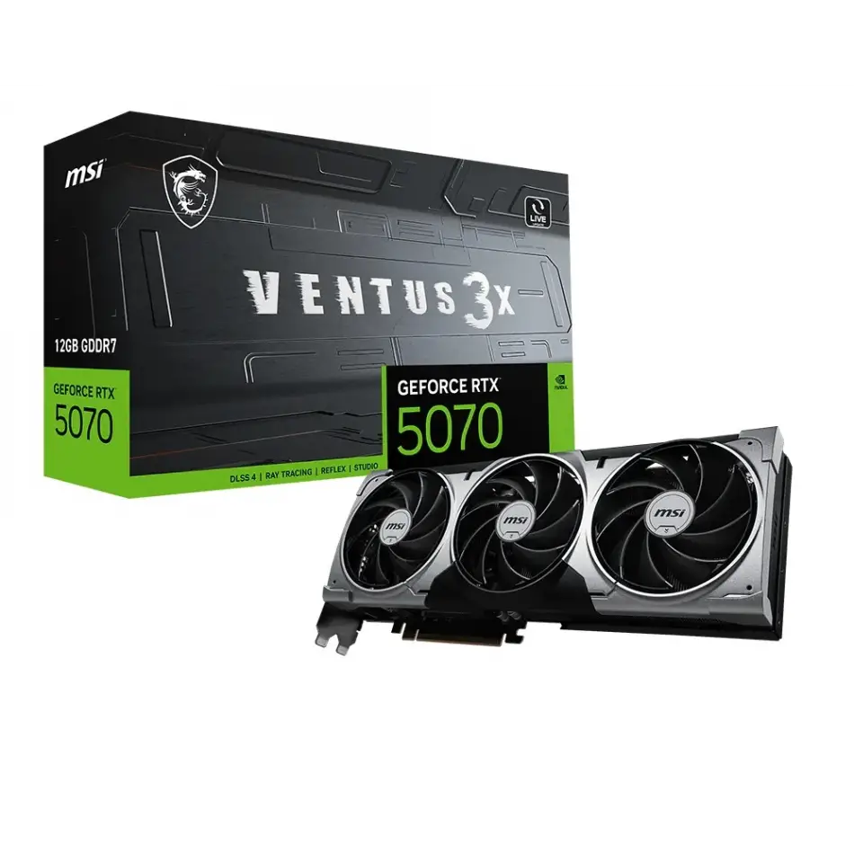 Msı Geforce Rtx 5070 12g Gddr7 Ventus 3x