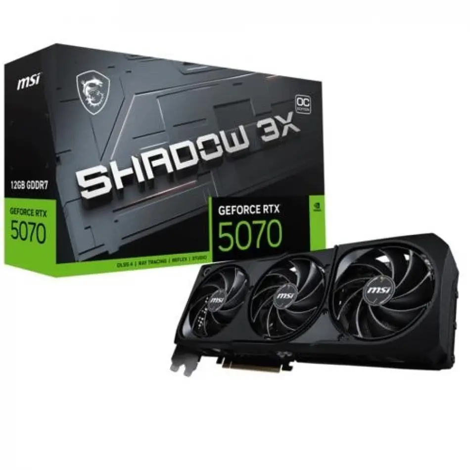 MSI GEFORCE RTX 5070 12G SHADOW 3X OC EKRAN KARTI