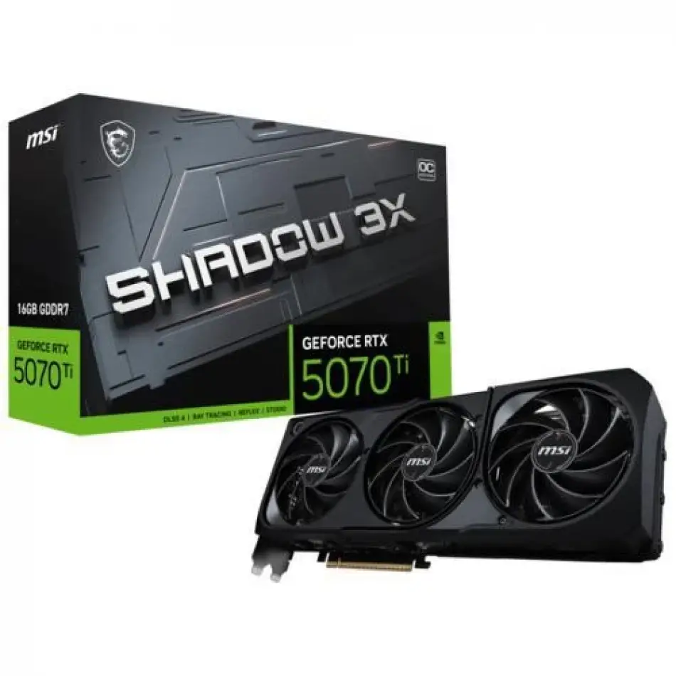 Msı Geforce Rtx 5070 Tı 16g Shadow 3x Oc Vga