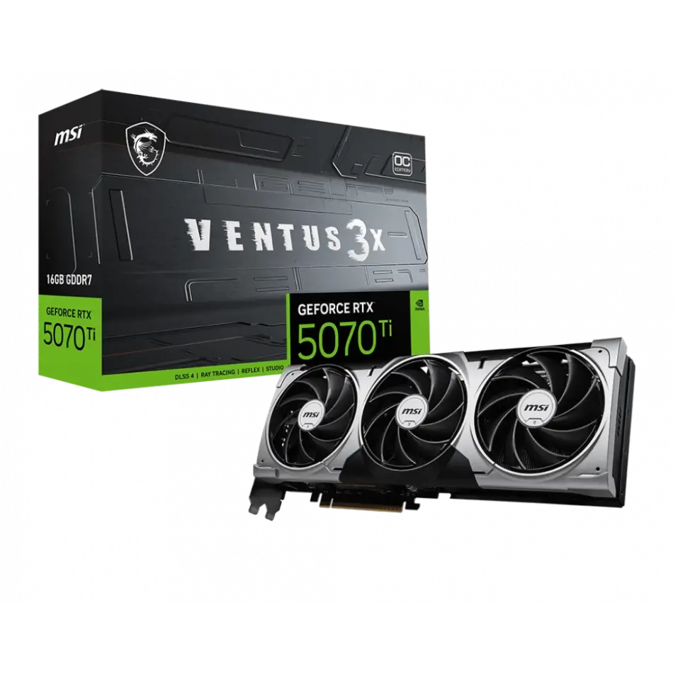 Msı Geforce Rtx 5070 Tı 16g Ventus 3x Oc Gdrr7 256bit Vga