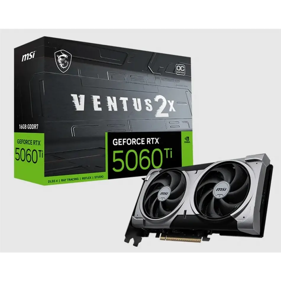 Msı Geforce Rtx5060tı 16g Ventus 2x Oc Plus 16gb Gddr7 128bıt 1xhdmı 3xdp Ekran Kartı