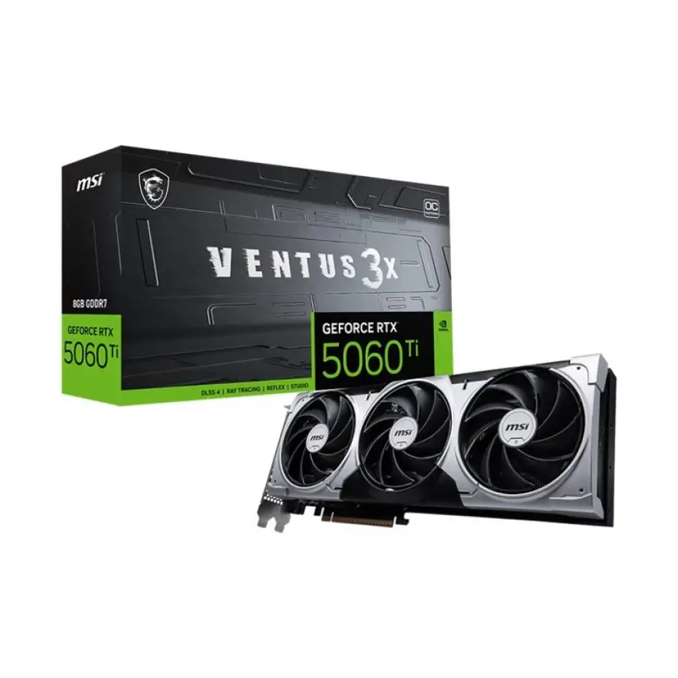 Msı Geforce Rtx5060tı 8g Ventus 3x Oc 8gb Ddr7 128bıt 3xdp 1xhdmı Ekran Kartı