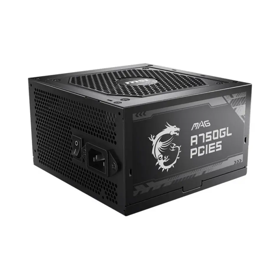 Msı Mag A750gl Pcıe5 750w 80+ Gold Power Supply