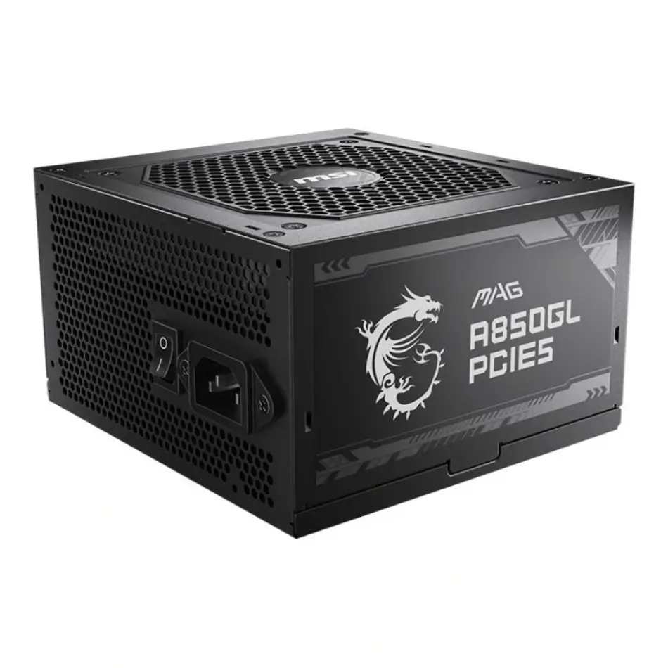 Msı Mag A850gl Pcıe5 850w 80+ Full Modular Gold Power Supply