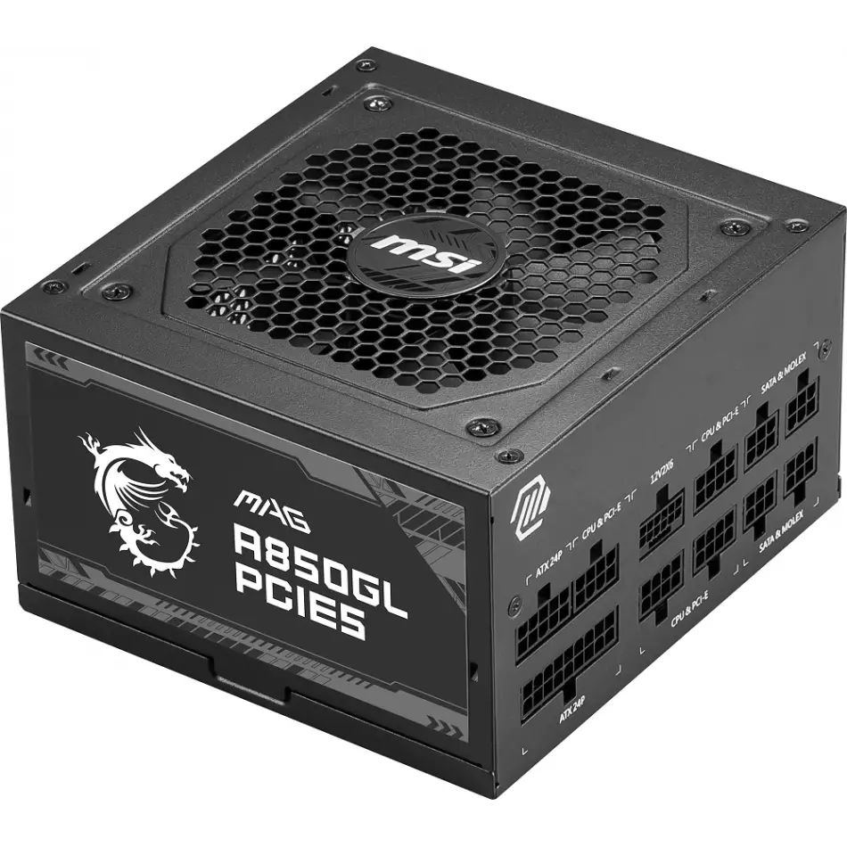 MSI MAG A850GL PCIE5 850W 80+GOLD POWER SUPPLY