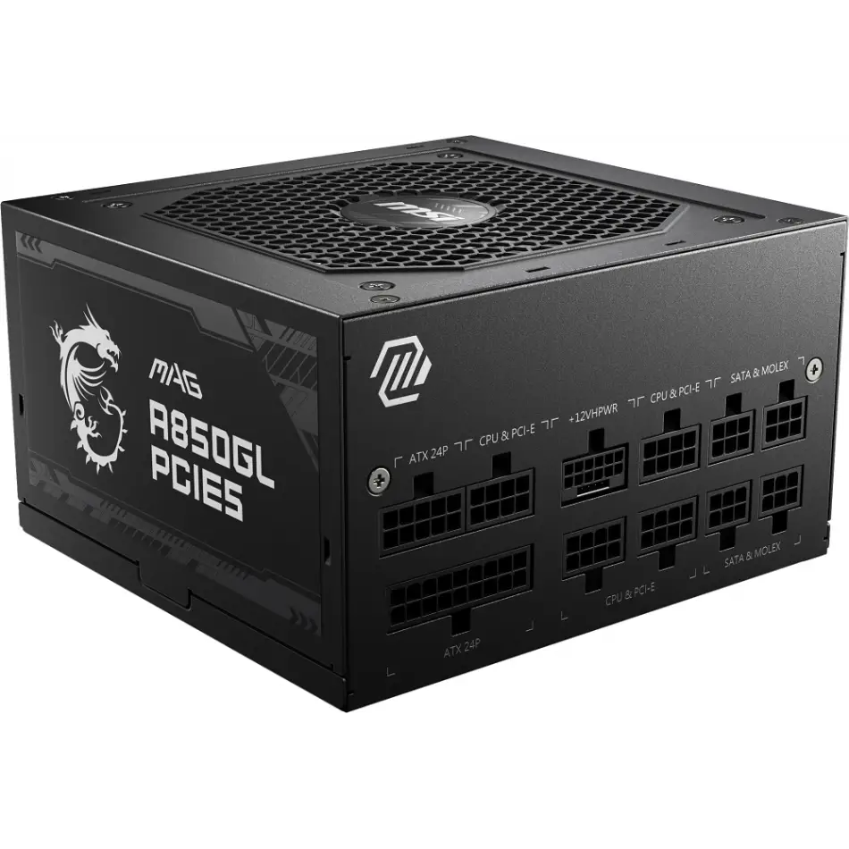 MSI MAG A850GL PCIE5 850W 80+GOLD POWER SUPPLY