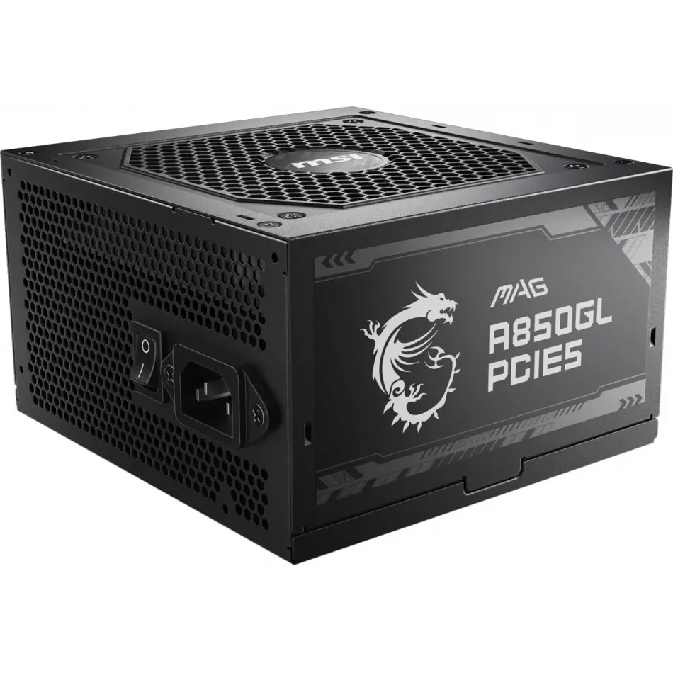Msı Mag A850gl Pcıe5 850w 80+ Gold Psu Fullmodular