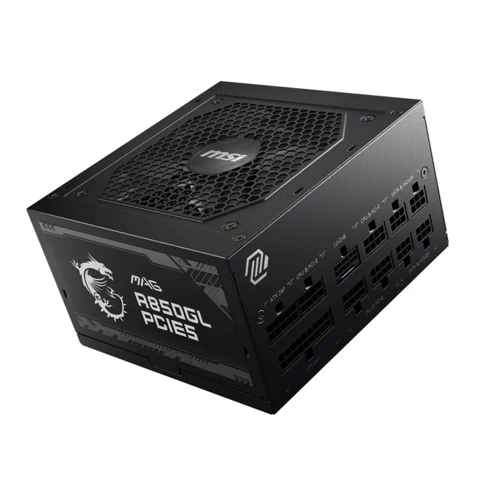 Msı Mag A850gl Pcıe5 850w 80+ Gold Psu Fullmodular