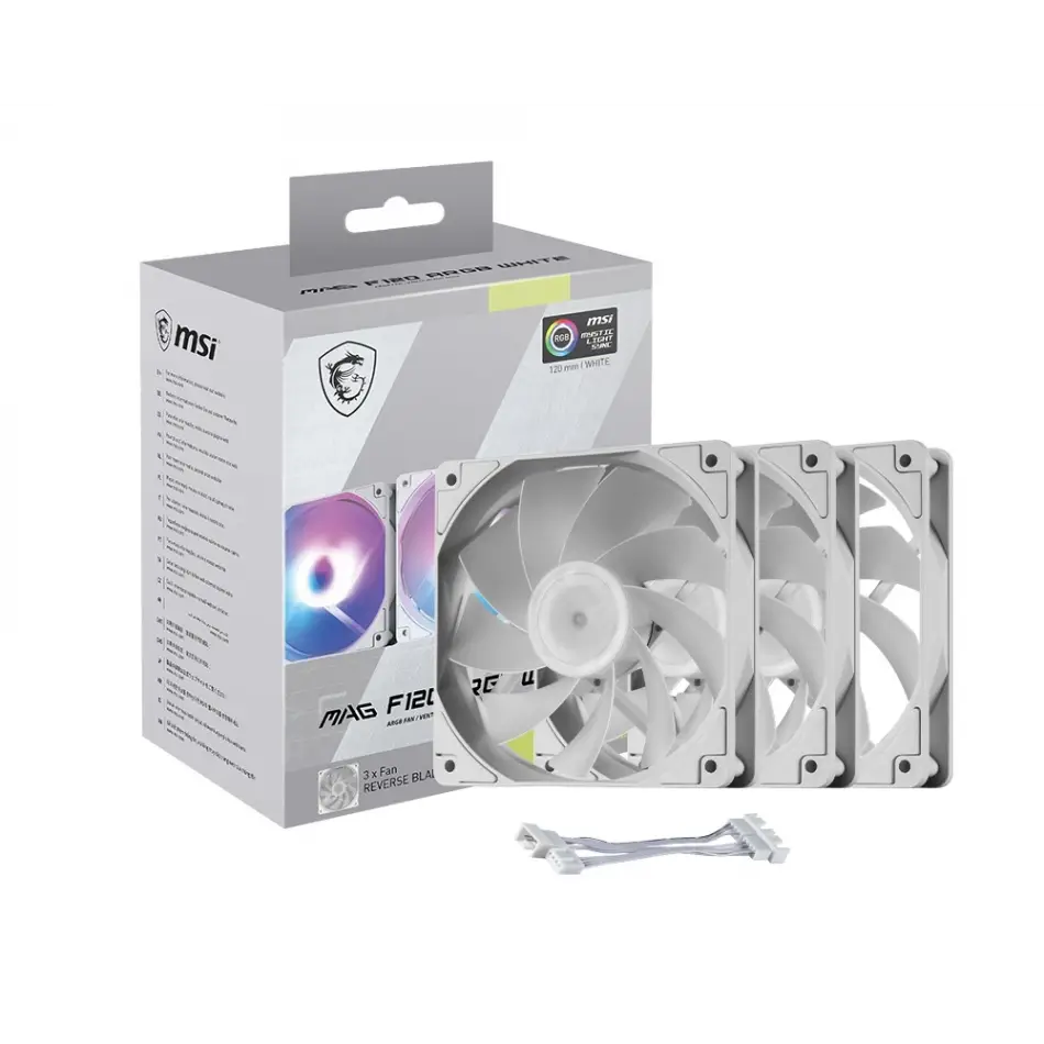 Msı Mag F120 Argb Whıte-3rw Beyaz Kasa Fanı
