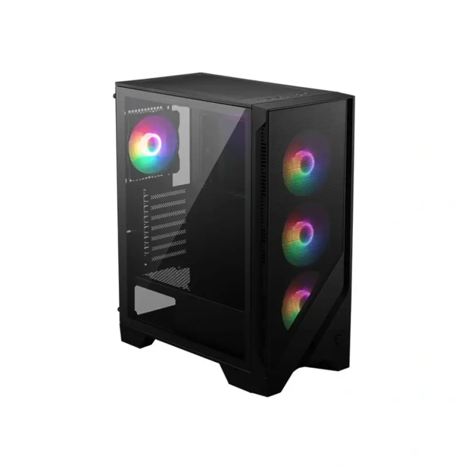 Msı Mag Forge 120a Aırflow Temperli Cam 6 X120mm Auto Rgb Fan Atx Gamıng Bilgisayar Kasası
