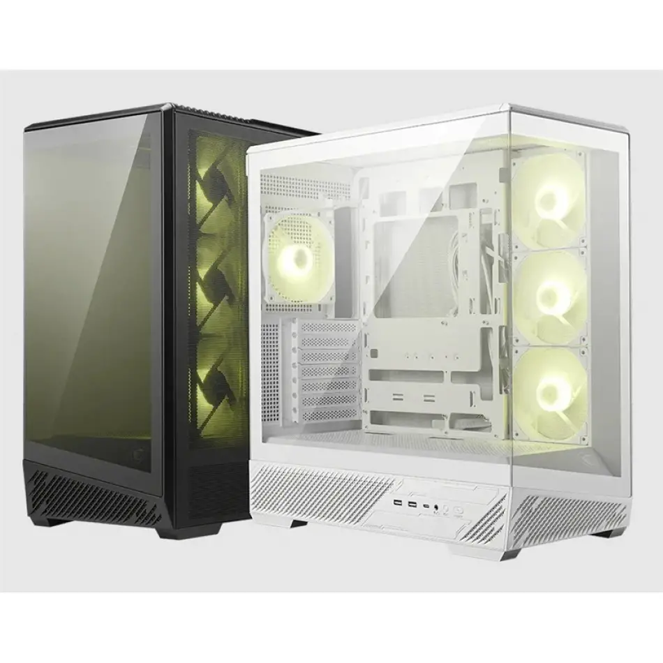 Msı Mag Pano 130r Pz Temperli Cam 3x120mm Reverse Argb 1x120mm Argb Fan Atx Panoramik Gaming Bilgisayar Kasası