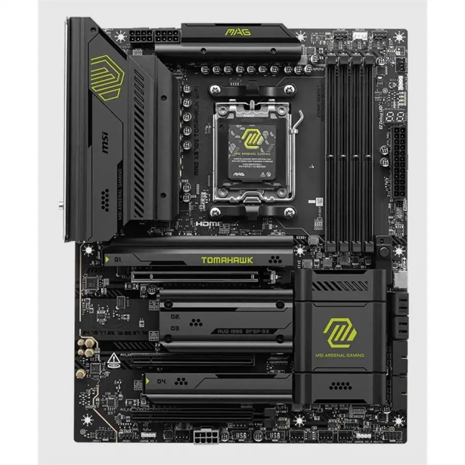 Msı Mag X870e Tomahawk Wıfı Ddr5 8400mt/s 1xhdmı 4xm.2 Usb Am5 Atx(amd Am5 9000/8000/7000 Serileri İle Uyumlu)