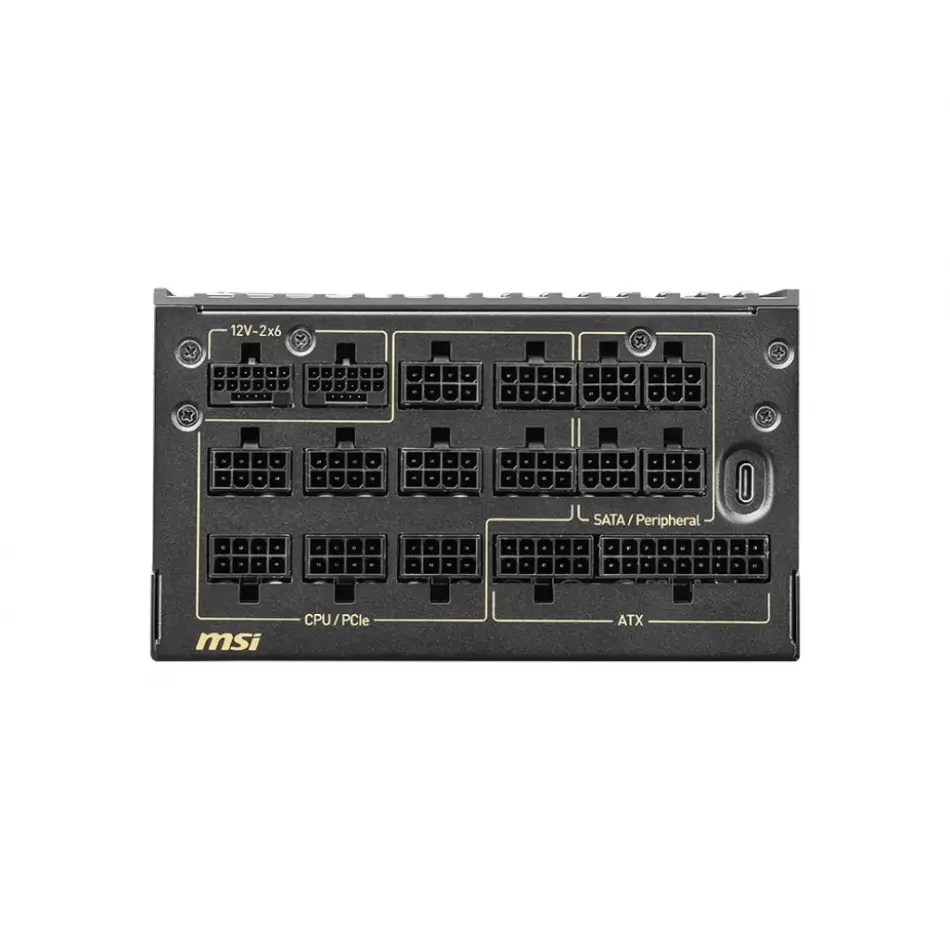 Msı Meg Aı1600t Pcıe5 1600w80+ Tıtanıum Fulmodular