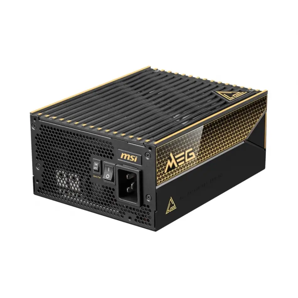 Msı Meg Aı1600t Pcıe5 1600w80+ Tıtanıum Fulmodular