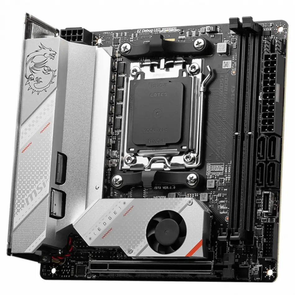 Msı Mpg B650ı Edge Wıfı Ddr5 Hdmı M.2 Usb 3.2 Lan Wifi Mıtx Am5
