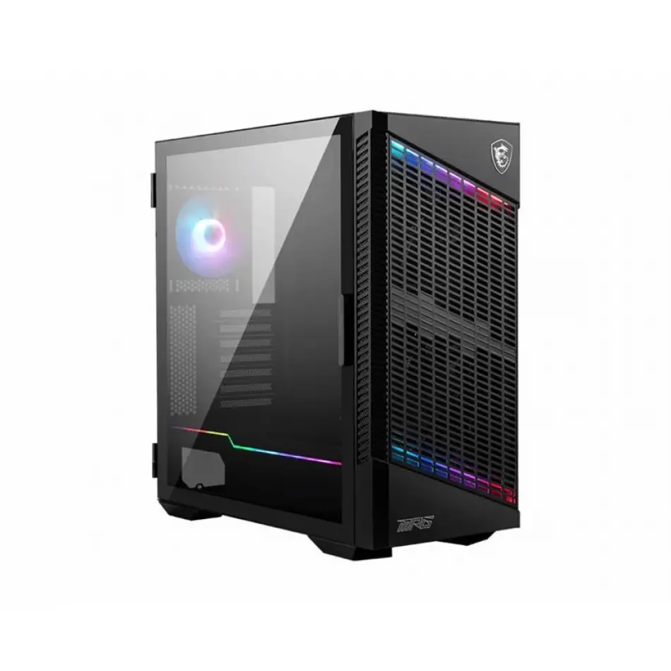 Msı Mpg Velox 100p Aırflow Temperli Cam Argb Fan Psu Yok Matx Gamıng Kasa
