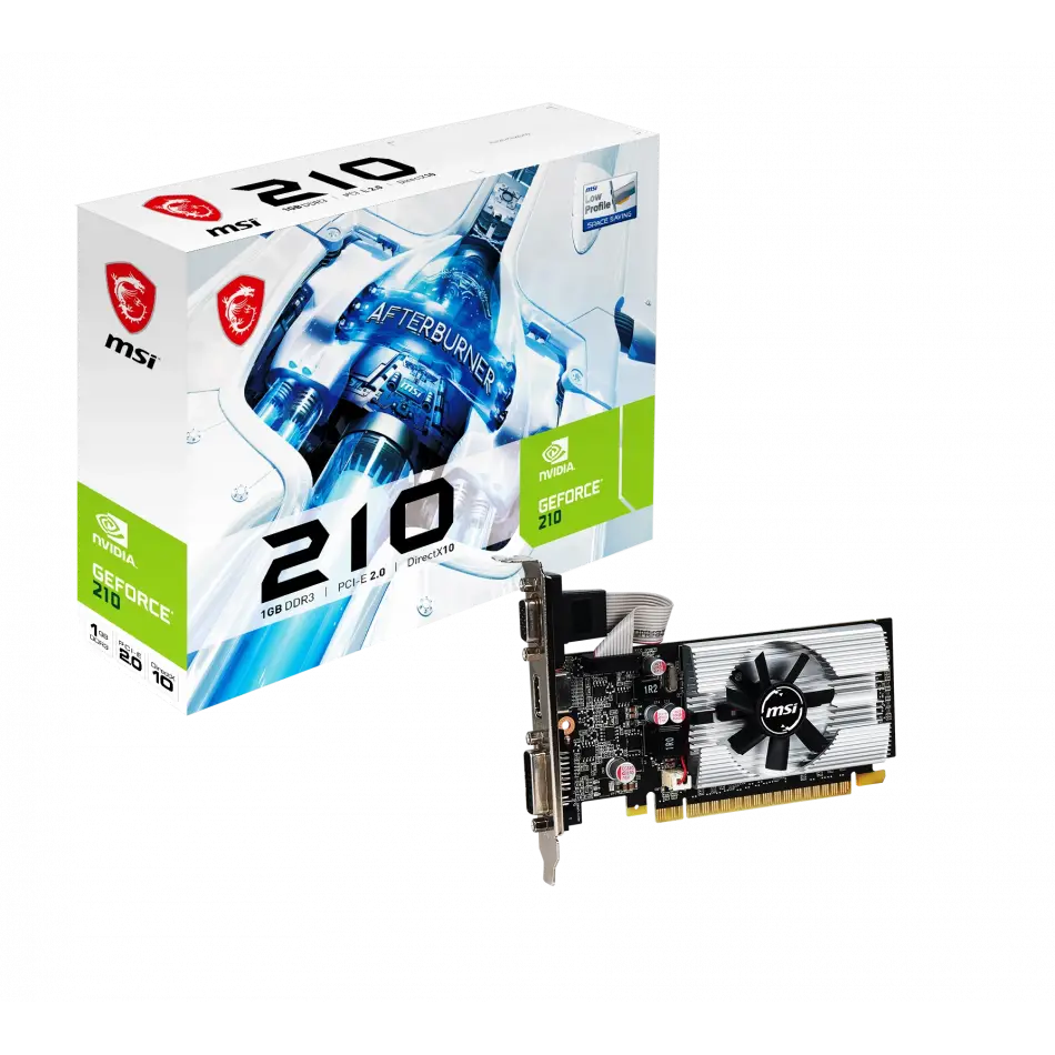 Msı N210-1gd3/lp 64bit 1gb Ddr3 Vga Dvı Hdmı 64b