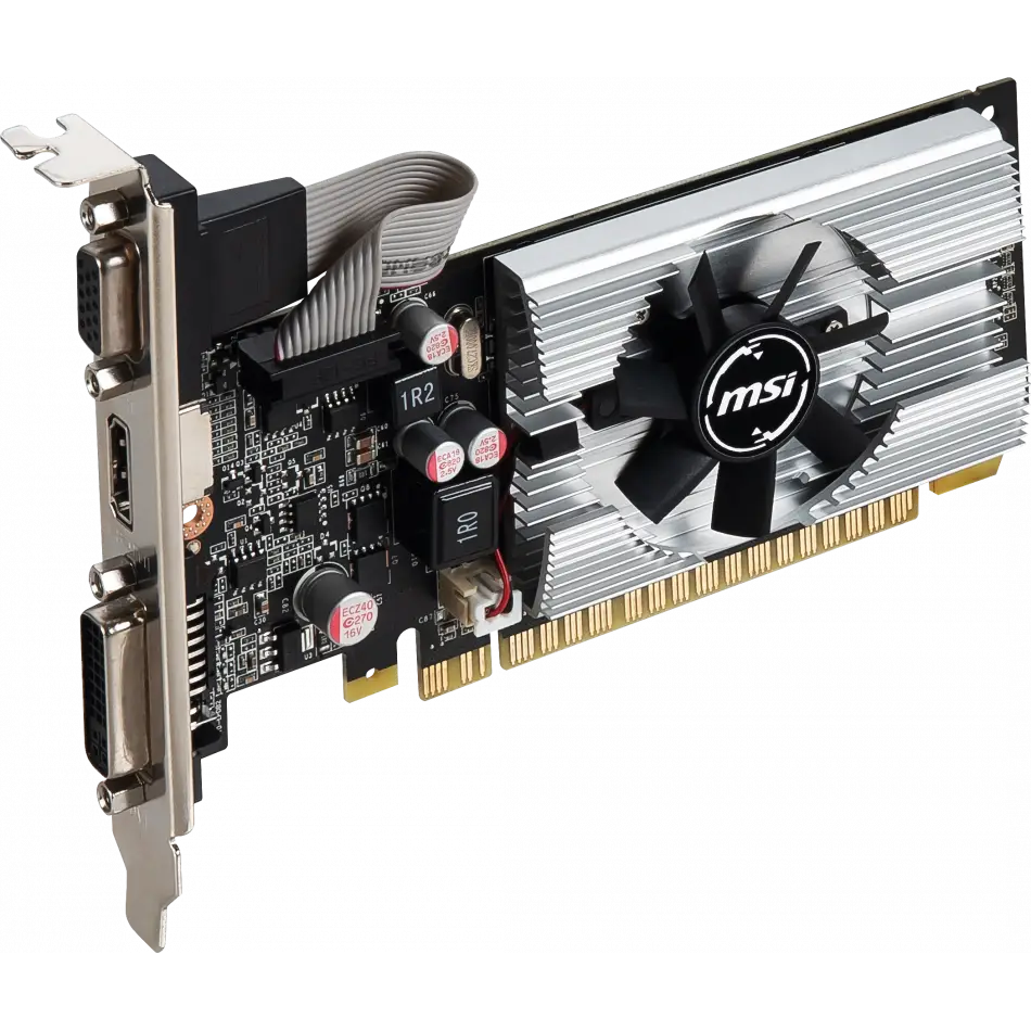Msı N210-1gd3/lp 64bit 1gb Ddr3 Vga Dvı Hdmı 64b