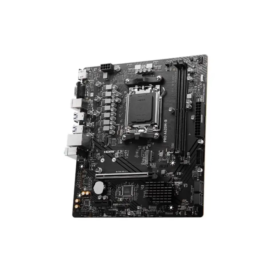 Msı Pro A620m-b Ddr5 6800mt/s 1xvga 1xhdmı 1xm.2 Usb3.2 Matx Am5 (amd Am5 9000/8000/7000 Serileri İle Uyumlu)