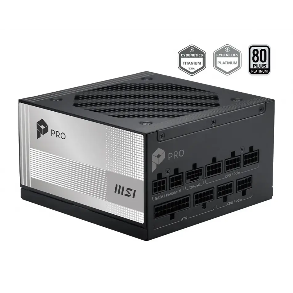 MSI PRO A850PL PCIE5 850W 80+ PLATINUM PSU
