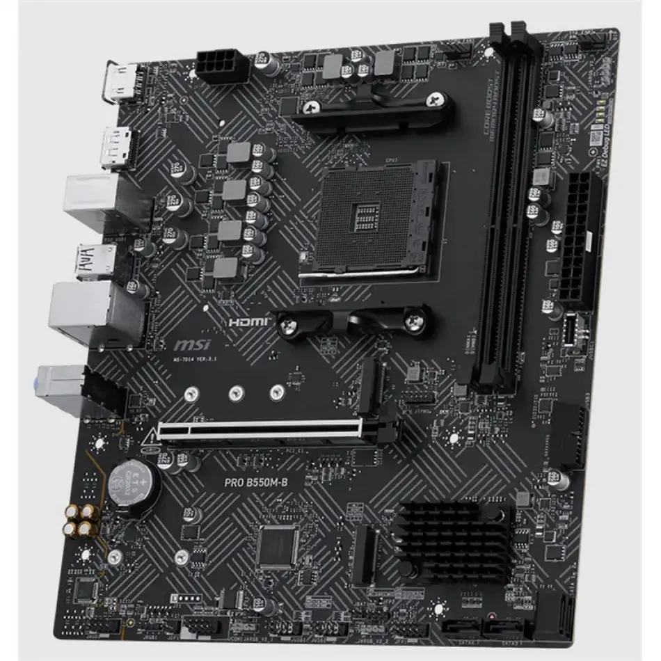 Msı Pro B550m-b Ddr4 4600mhz 1xhdmı 2xm.2 Matx Am4 (amd Am4 5000/5000g/4000g/3000/3000g Serileri İle Uyumlu)