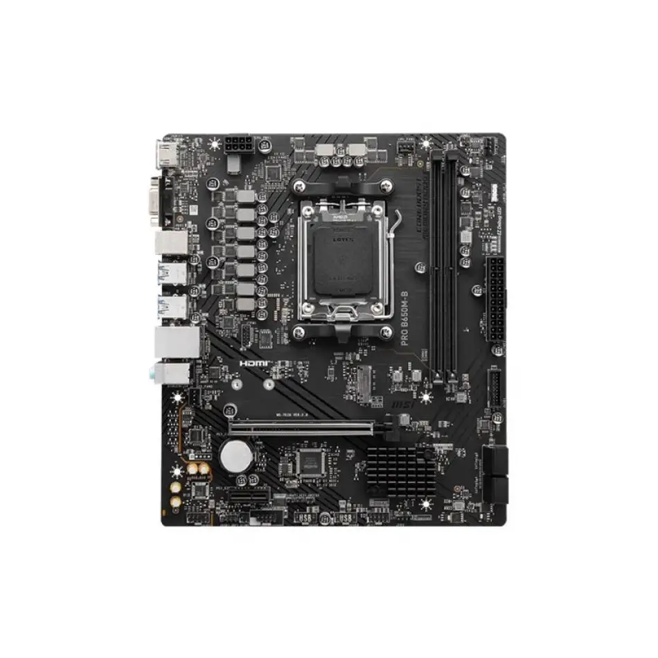 Msı Pro B650m-b Ddr5 6800mhz 1xvga 1xhdmı 1xm.2 Usb 3.2 Matx Am5 (amd Am5 9000/8000/7000 Serileri İle Uyumlu)