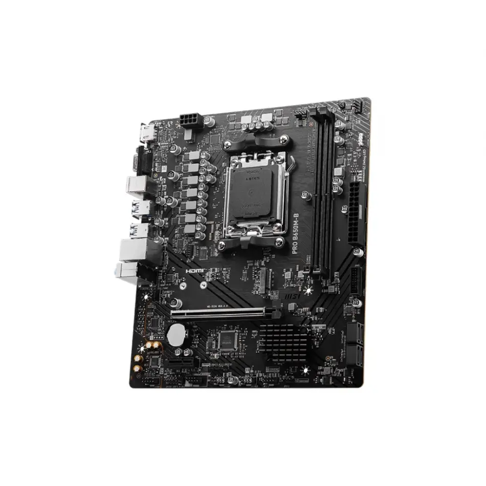 Msı Pro B650m-b Ddr5 6800mhz(oc) Hdmı Vga M.2 Matx Am5