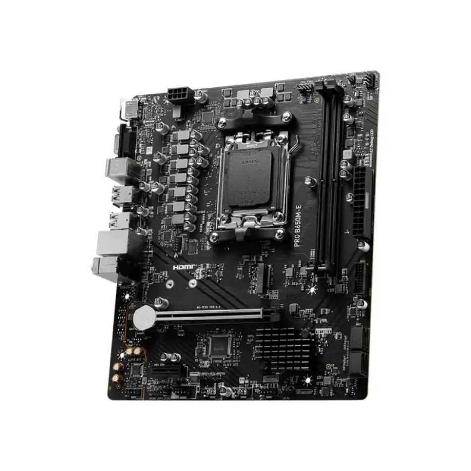 Msı Pro B650m-e Ddr5 6800mhz 1xvga 1xhdmı 1xm.2 Usb 3.2 Matx Am5(amd Am5 9000/8000/7000 Serileri İle Uyumlu)