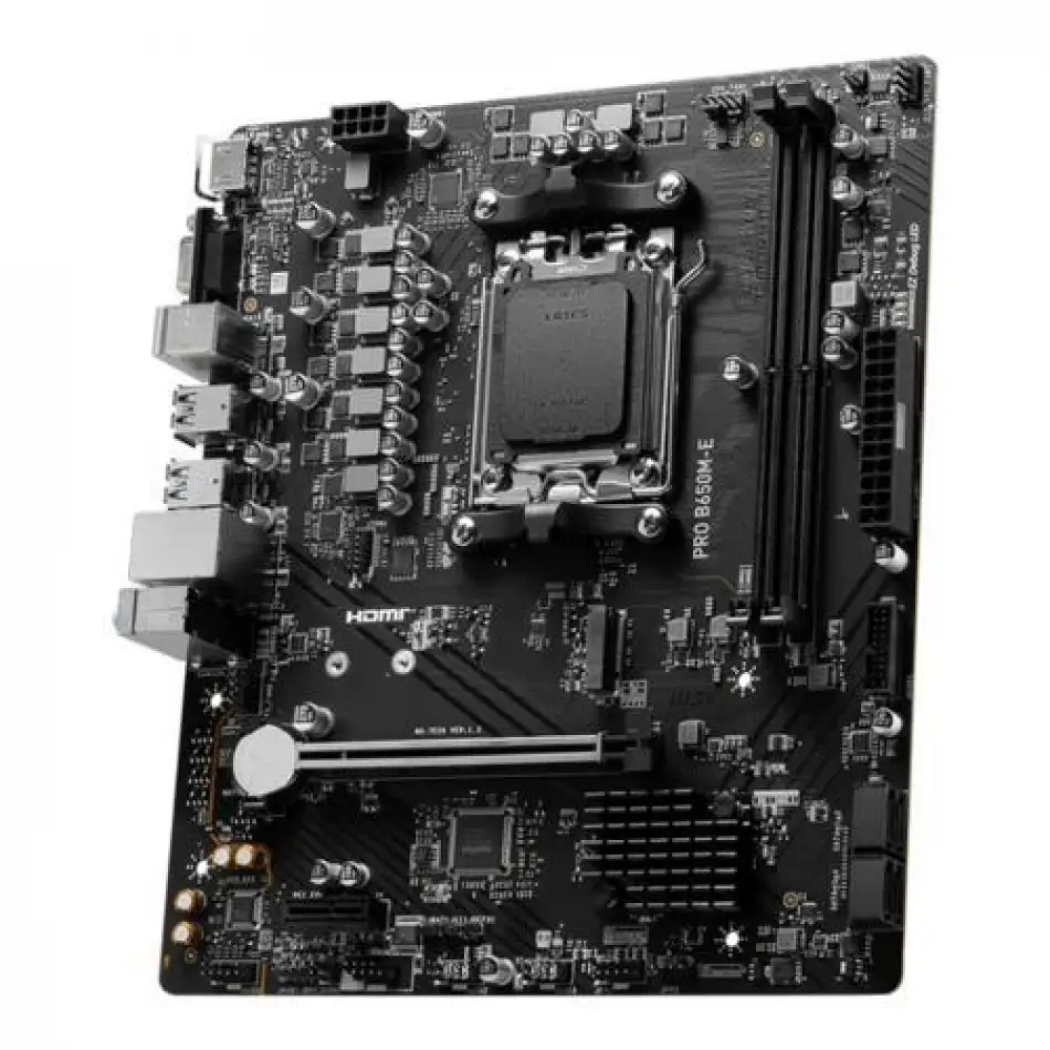 Msı Pro B650m-e Drr5 6800mhz(oc) Am5 Hdmı Vga Matx
