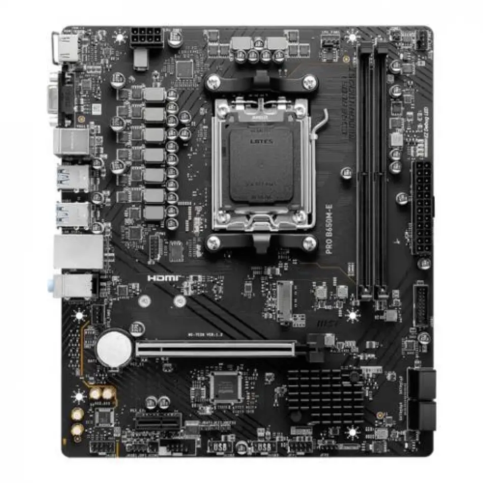 Msı Pro B650m-e Drr5 6800mhz(oc) Am5 Hdmı Vga Matx
