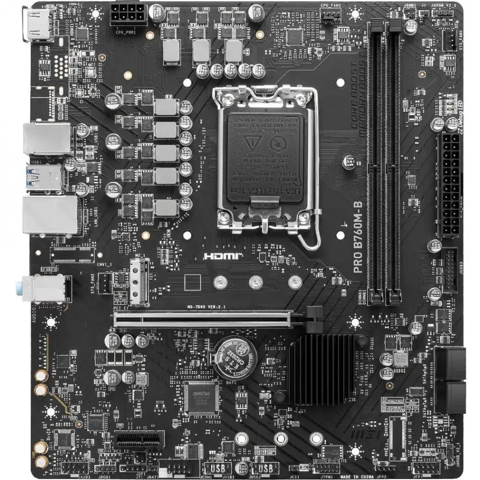 Msı Pro B760m-b Ddr4 4800(oc) Pcı-e M.2 Usb3.2 Hdmı Matx