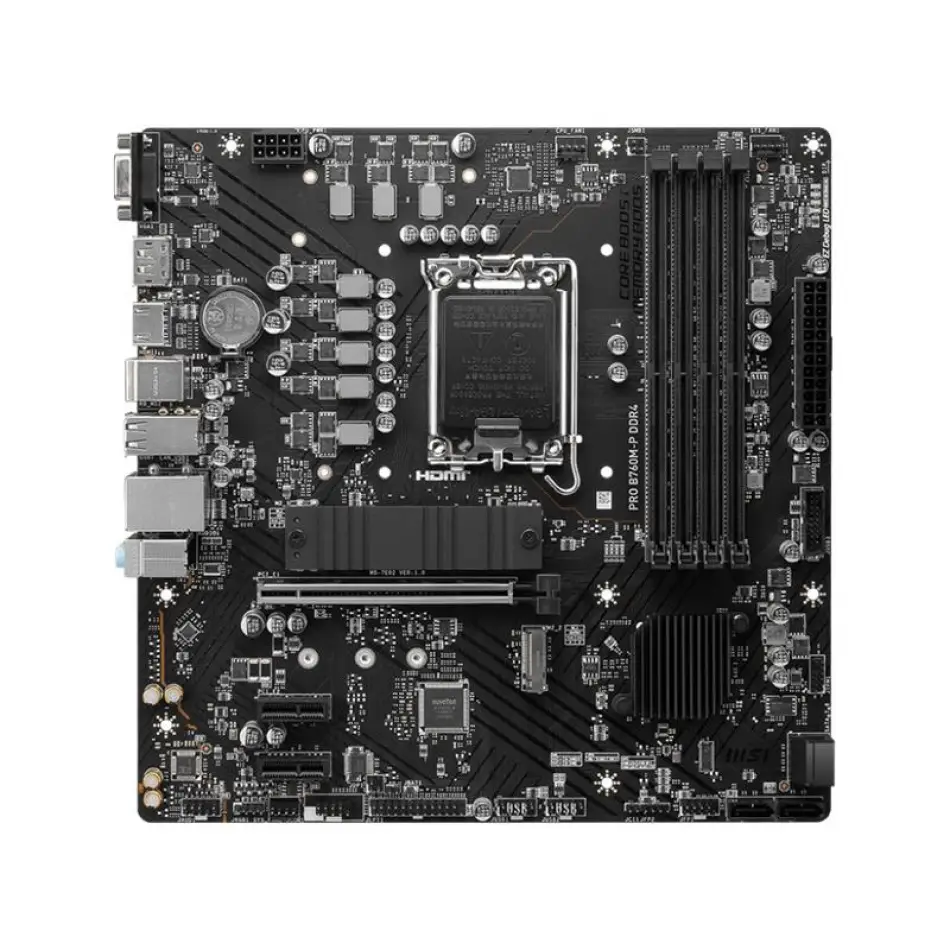 Msı Pro B760m-p Ddr4 4600mhz 1xhdmı 1xdp 2xm.2 Usb 3.2 Atx 1700p (12. / 13. Ve 14. Nesil İşlemci Uyumlu)