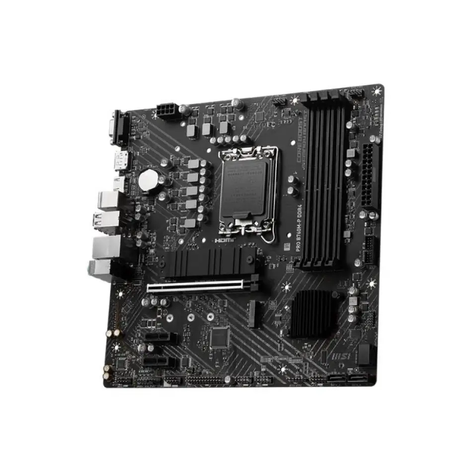 Msı Pro B760m-p Ddr4 4600mhz 1xhdmı 1xdp 2xm.2 Usb 3.2 Atx 1700p (12. / 13. Ve 14. Nesil İşlemci Uyumlu)