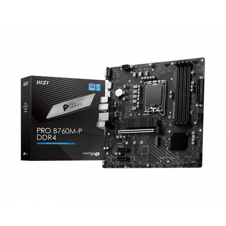MSI PRO B760M-P DDR4 4800(OC) DDR4 HDMI DP M.2 ATX 1700p