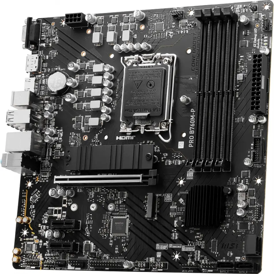 MSI PRO B760M-P DDR5 6800MHz(OC) M.2 HDMI mATX 1700p