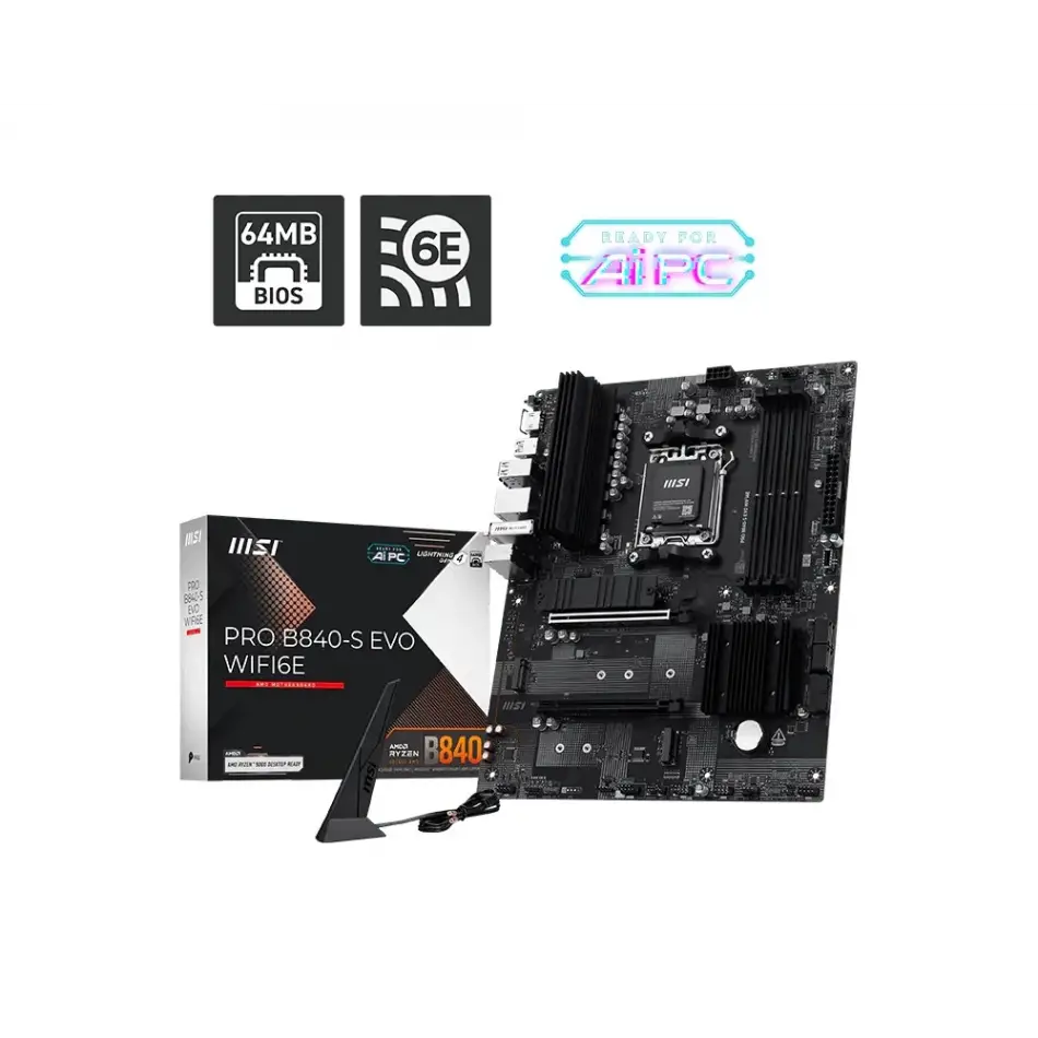 MSI PRO B840-S EVO WIFI6E GAMING ANAKART