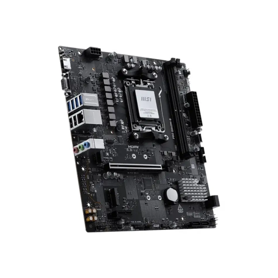 Msı Pro B840m-b Ddr5 8000mt/s 1xhdmı 2xm.2 Usb-c Matx Am5 (amd Am5 9000/8000/7000 Serileri İle Uyumlu)