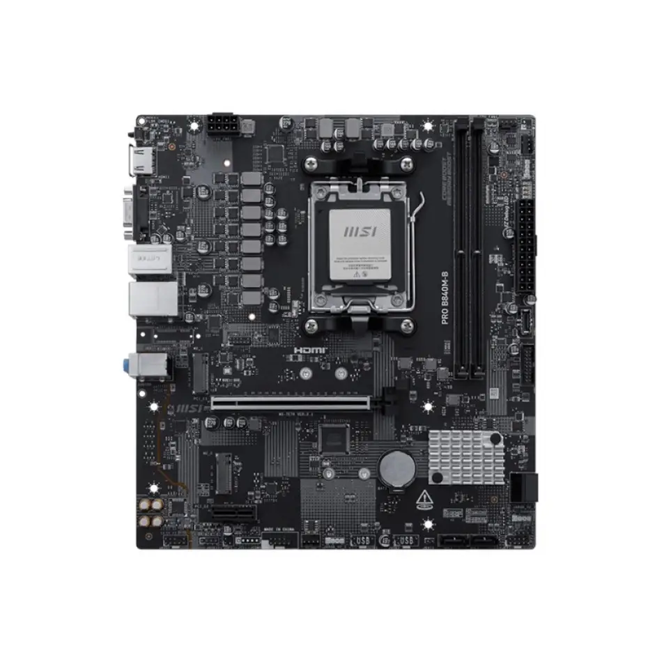 Msı Pro B840m-b Ddr5 8000mt/s 1xhdmı 2xm.2 Usb-c Matx Am5 (amd Am5 9000/8000/7000 Serileri İle Uyumlu)