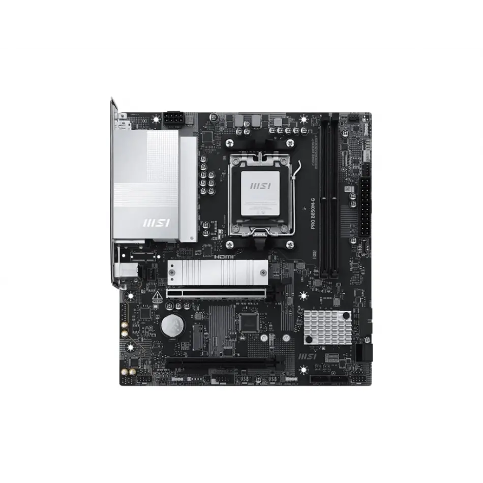 MSI PRO B850M-G M5 DDR5 8200MHZ(OC) HDMI DP 2X M.2 USB 10GBS 5G LAN MATX