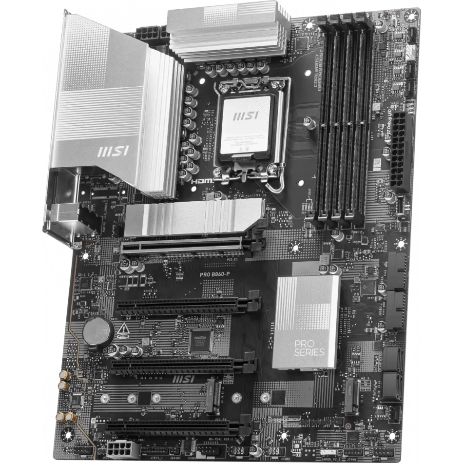 MSI PRO B860-P SOKET 1851 DDR5 8600MHZ(OC) 3xM.2 1x TB4 HDMI DISPLAY 5G LAN ATX