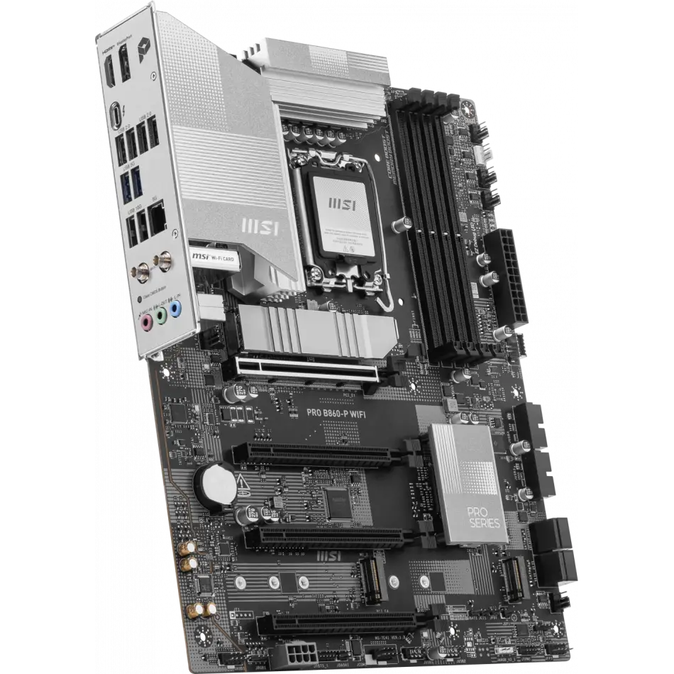 Msı Pro B860-p Wıfı Soket 1851 Ddr5 8600mhz(oc) 3xm.2 1x Tb4 Hdmı Dısplay 5g Lan Wıfı 7 Atx