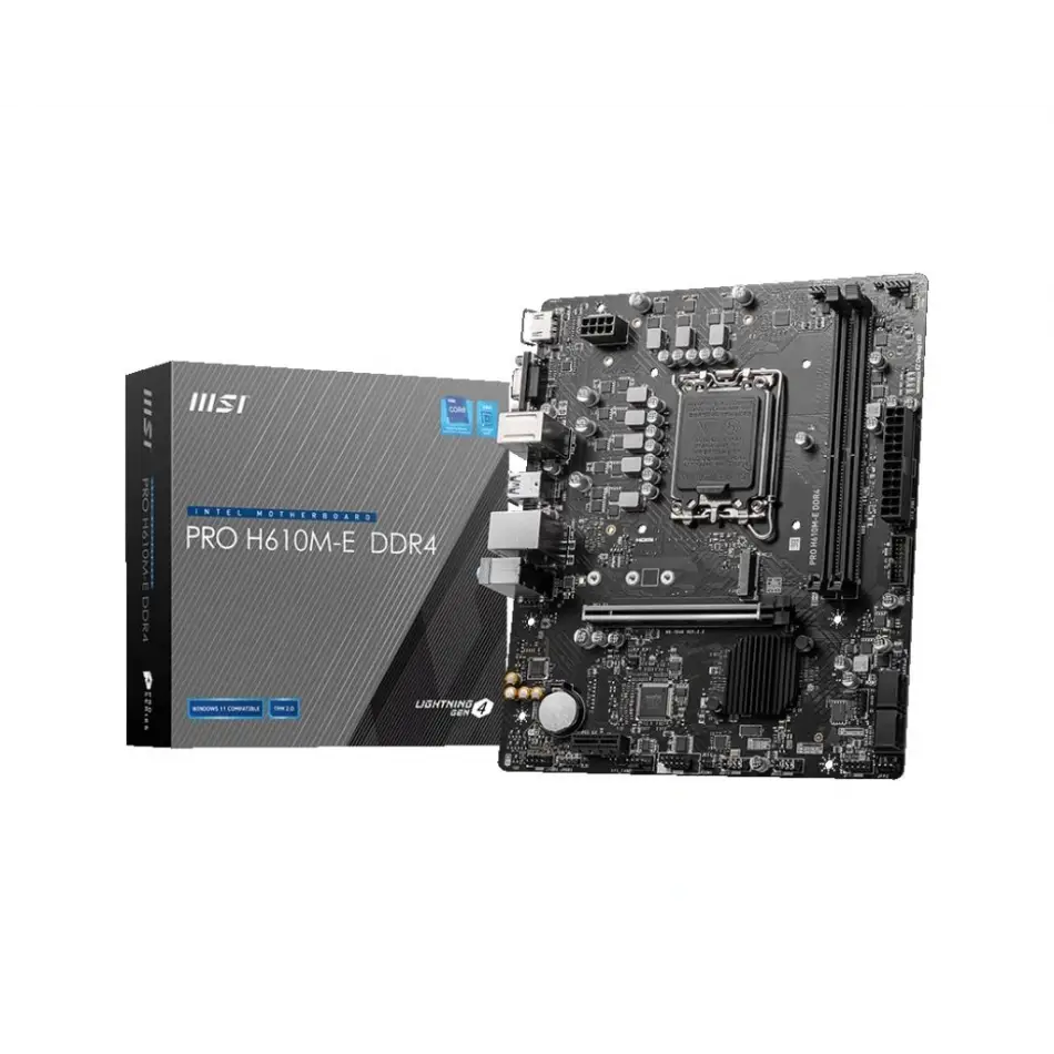 Msi Pro H610m-e Ddr4 1700p M.2 Hdmi+vga