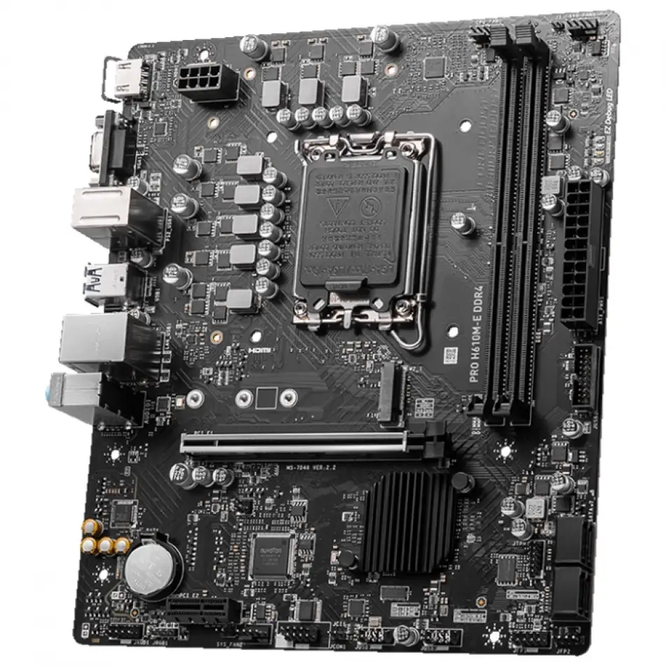 Msı Pro H610m-e Ddr4 3200mhz M.2 Matx 1700p