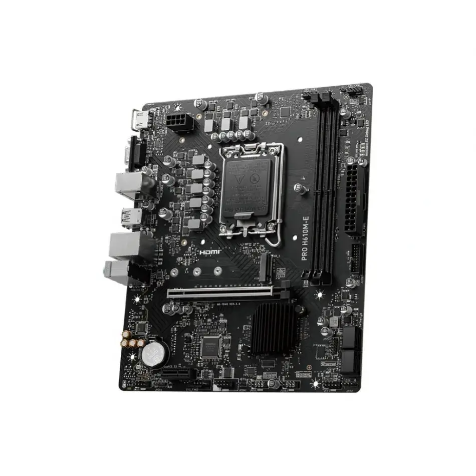 Msi Pro H610m-e Ddr5 1700p M.2 5600(oc) Hdmi+vga