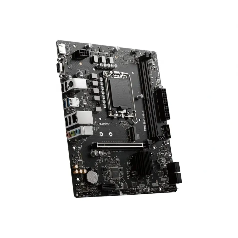 Msi Pro H610m-e Ddr5 1700p M.2 5600(oc) Hdmi+vga